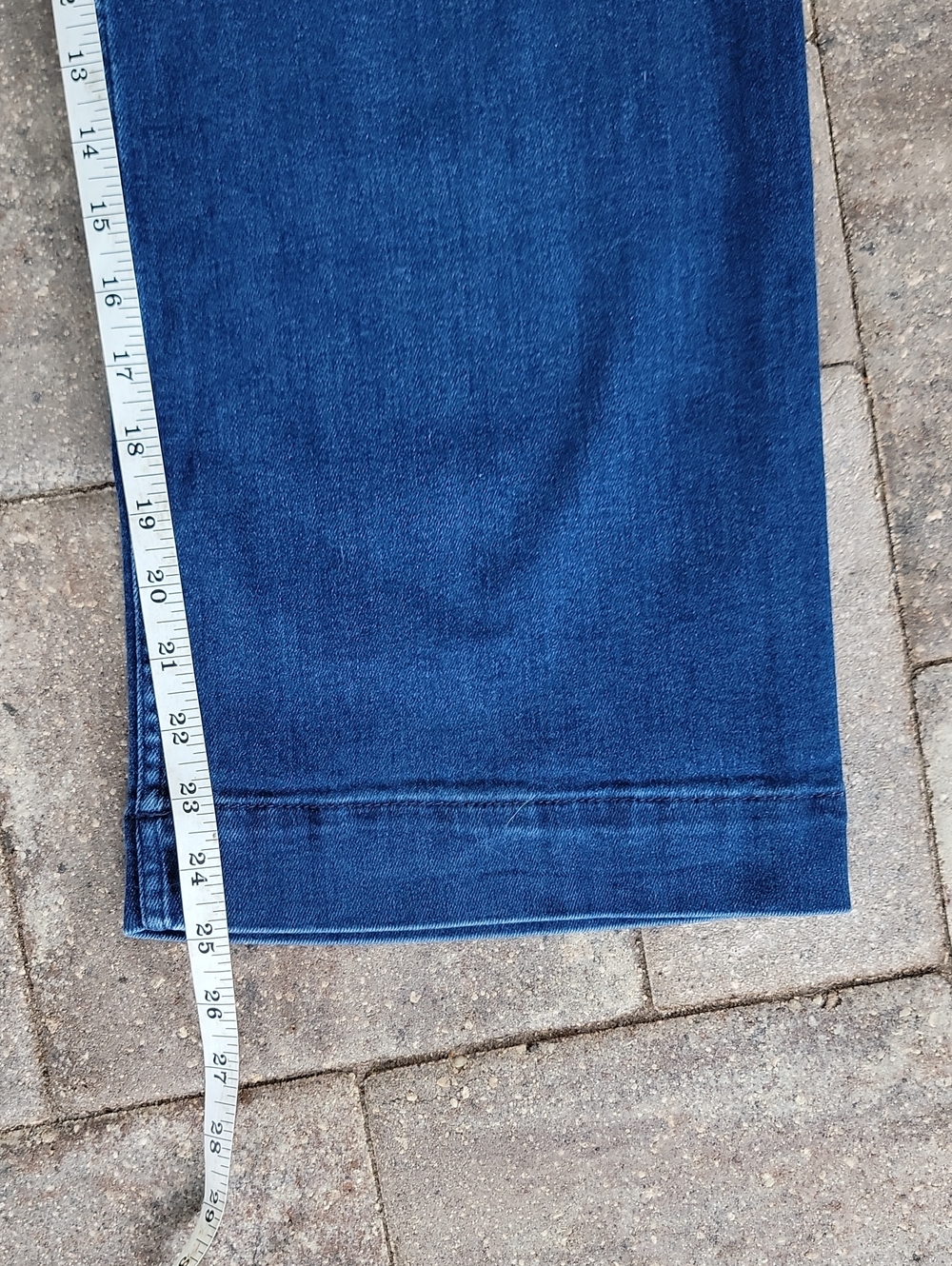 Maeve Collete High Rise Wide-Leg Cropped Jeans Dark Wash Sz 30 Has Stretch - Picture 9 of 14